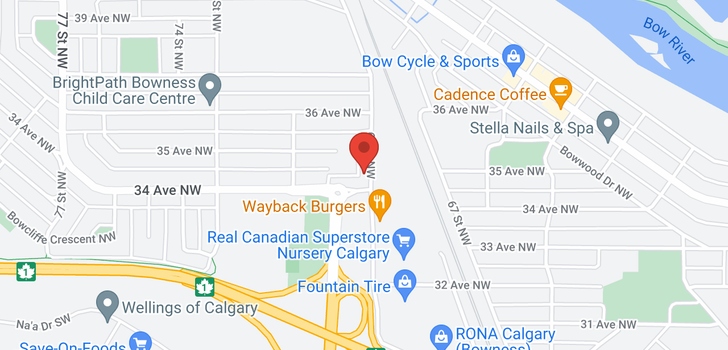 map of 3523 69 Street NW